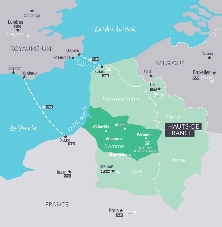 Carte des accès