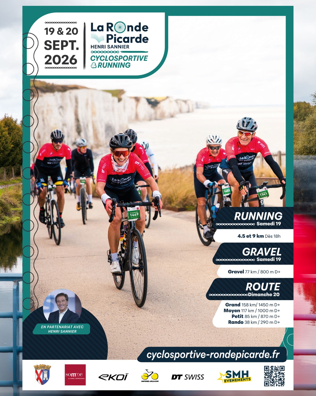 3⃣ème édition de la Ronde Picarde - Henri Sannier : ouverture des inscriptions ! 🛎

Une épreuve entre Picardie maritime et arrière-pays agricole, le tout lié par le fleuve de la Somme et une ambiance kermesse assurée 🍟🌊

🗓️ 𝟏𝟗 & 𝟐𝟎 𝐬𝐞𝐩𝐭𝐞𝐦𝐛𝐫𝐞 𝟐𝟎𝟐𝟔
📍Eaucourt-sur-Somme - @sommeledepartement

🚵 𝗚𝗥𝗔𝗩𝗘𝗟 - Samedi 19 Sept.
« Rando » - 77 km / 800m D+ - 𝘗𝘢𝘴 𝘥𝘦 𝘧𝘭𝘦́𝘤𝘩𝘢𝘨𝘦. 𝘊𝘩𝘳𝘰𝘯𝘰 𝘪𝘯𝘥𝘪𝘷𝘪𝘥𝘶𝘦𝘭 𝘮𝘢𝘪𝘴 𝘱𝘢𝘴 𝘥𝘦 𝘤𝘭𝘢𝘴𝘴𝘦𝘮𝘦𝘯𝘵.

🏃‍♂️ 𝐑𝐔𝐍𝐍𝐈𝐍𝐆 – Samedi 19 Sept. à 18h, à partir de 14 ans
🔁 4,5 ou 9 KM, selon votre envie
💦 Le long de la Somme

🚴 𝗥𝗢𝗨𝗧𝗘 – Dimanche 20 Sept.
« Rando » - 38 km / 290m D+
« Petit » - 85 km / 870m D+
« Moyen » - 117 km / 1000m D+
« Grand » - 158 km / 1450m D+

🩺 Épreuve ouverte à tous : avec licence, certificat médical ou questionnaire de santé
🎽 Maillot collector offert à tous (𝑐𝑦𝑐𝑙𝑜)
🧀 Sac de bienvenue
🎖️ Médaille finisher
🏆 Récompenses par catégories d’âge & tombola
⛑️ Assistance médicale et sécurité en course
🚗 Parkings à proximité
🌭 Ravitaillements locaux sur le parcours (𝑐𝑦𝑐𝑙𝑜)

👷‍♂️ Par l'organisateur de @thonon_cycling_running_race - @cyclo_running_babybel - @bordeauxparis_ - @cyclo_running_lavachequirit - @cyclo_running_barsuraube - @cyclosportive_portesdusoleil - @cyclosportive_running_valais - @cyclosportive_runningmontblanc - @mauritiusrace

🚨Offre FLASH : -1️⃣0️⃣% si vous vous inscrivez dans les 48h avec le code PICARD26 (avant ce JEUDI 20h) 🚨

𝐈𝐧𝐟𝐨𝐫𝐦𝐚𝐭𝐢𝐨𝐧𝐬 & 𝐢𝐧𝐬𝐜𝐫𝐢𝐩𝐭𝐢𝐨𝐧𝐬 ⤵️
✍️ https://cyclosportive-rondepicarde.fr

#CyclosportiveLaRondePicarde #LaRondePicarde #Picardie #Somme #IciCestLaSomme #HautsDeFrance #EspritHautsDeFrance #Gravel #Route #HenriSannier #Ekoi #EkoiCycling #EkoiRacing #running #courseapied #Run