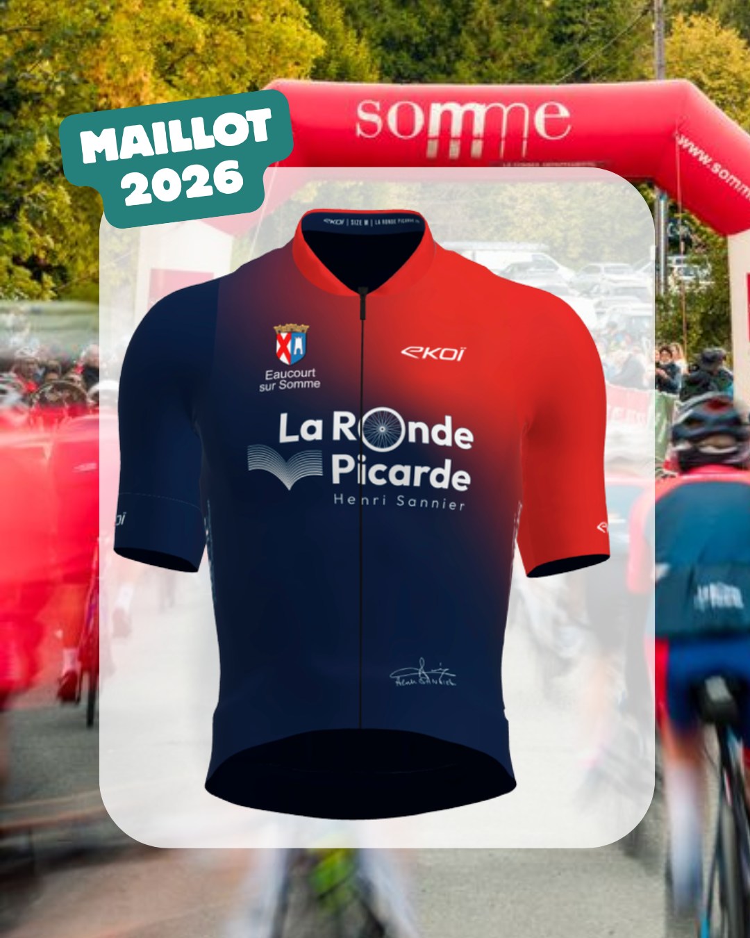 🎽 3ème édition et 3ème version du maillot collector @ekoicycling offert à l'ensemble des participants de la Cyclosportive. 

Vous aimez ? 🔥

#CyclosportiveLaRondePicarde #LaRondePicarde #Picardie #Somme #IciCestLaSomme #HautsDeFrance #EspritHautsDeFrance #Gravel #Route #HenriSannier #Ekoi #EkoiCycling #EkoiRacing #running #courseapied #Run